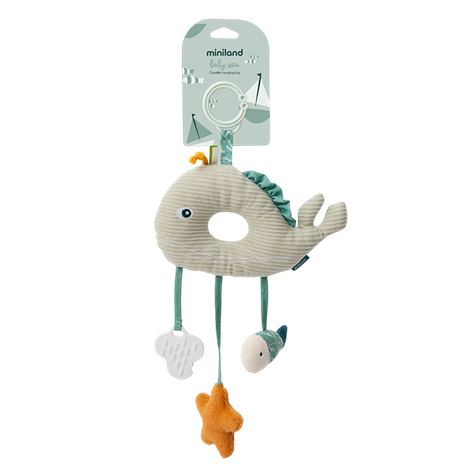 Jucarie bebe pentru leagan si carucior, cu sunete si oglinda, Ocean - imagine 10